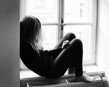 Depressed woman