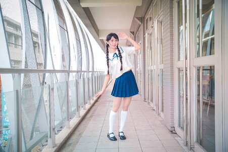 Female high school student
