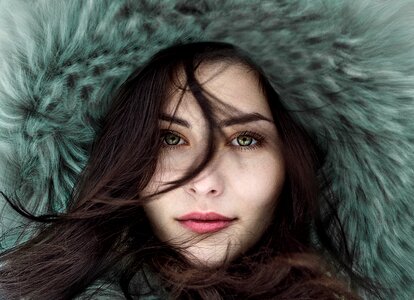 Woman girl face