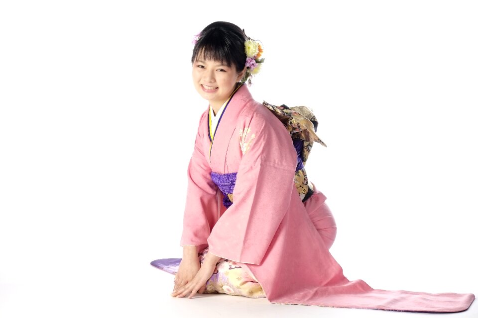 Woman girl kimono