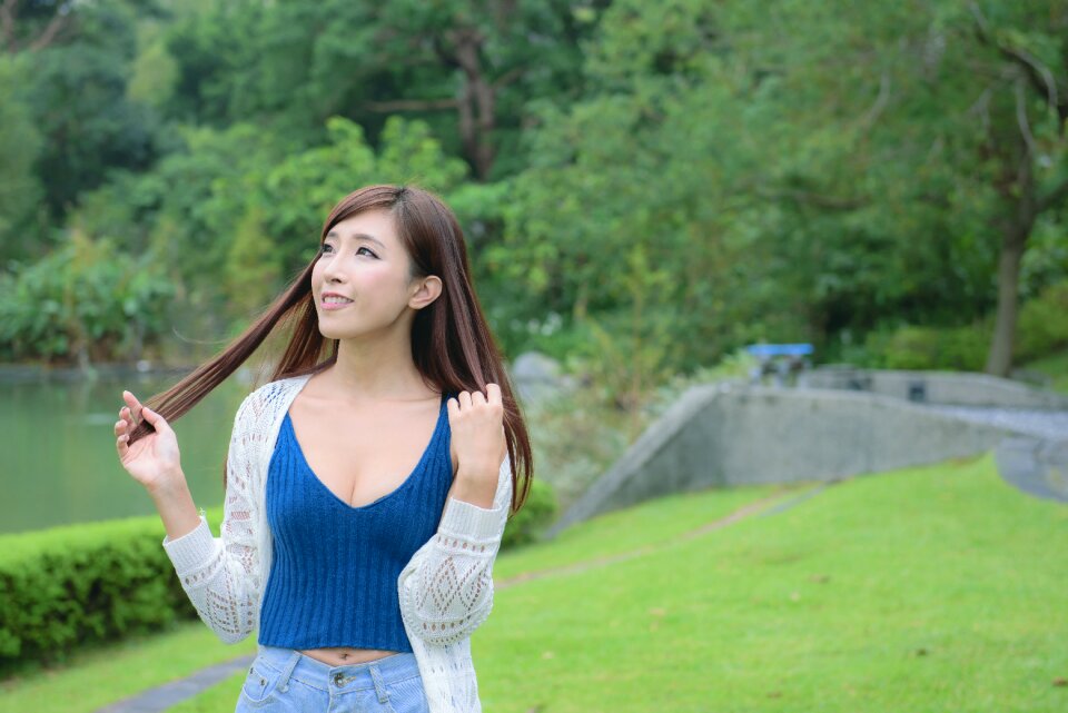 Woman girl portrait
