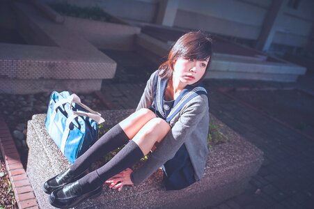 Female high school student
