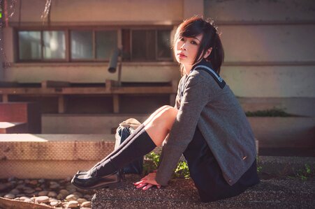 Female high school student