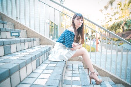 Woman girl portrait