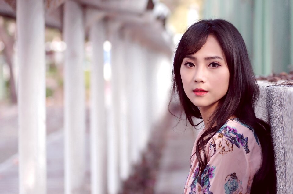 Woman girl portrait