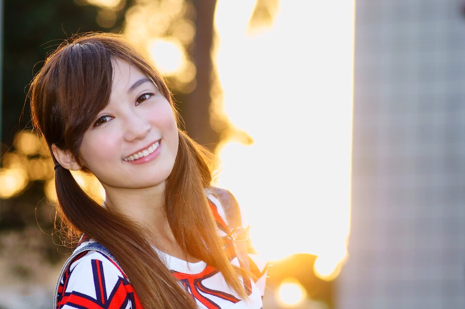 Woman girl portrait
