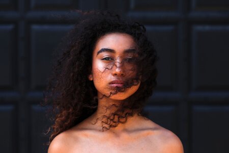 Woman girl portrait