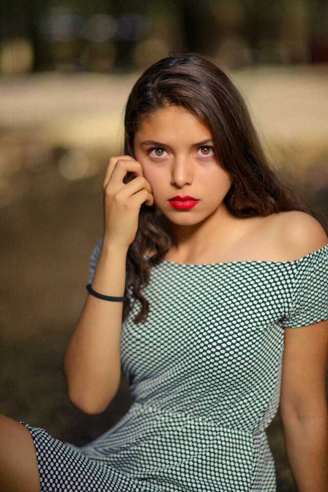 Woman girl portrait