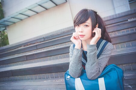 Female high school student