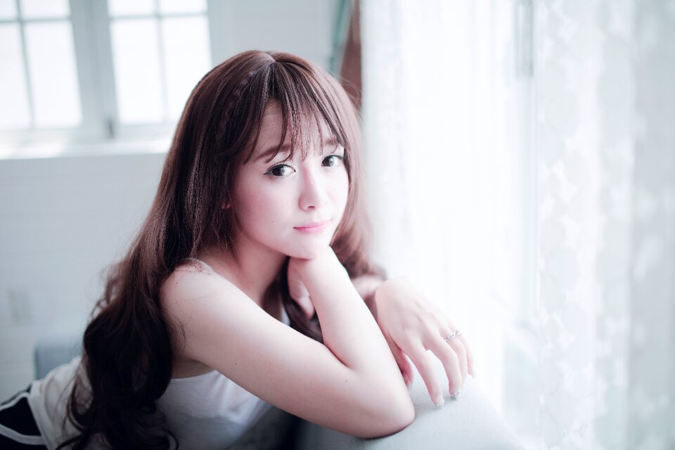 Woman girl portrait