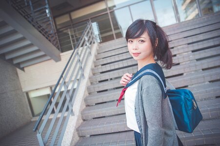 Female high school student