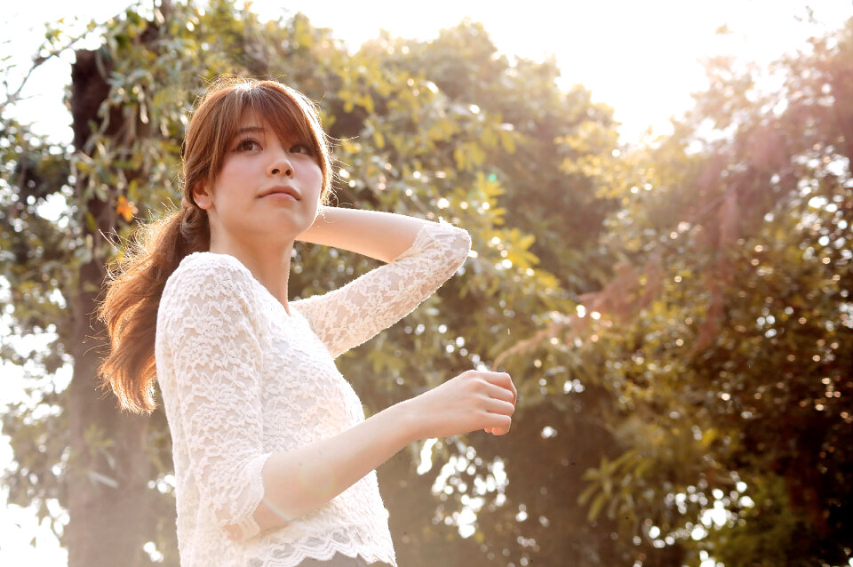 Woman girl portrait