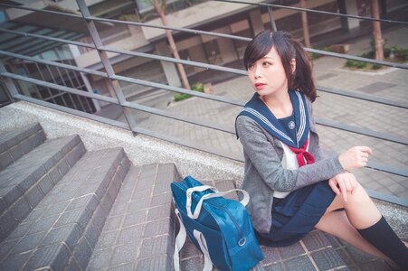 Female high school student