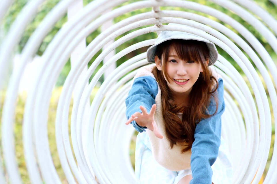 Woman girl portrait