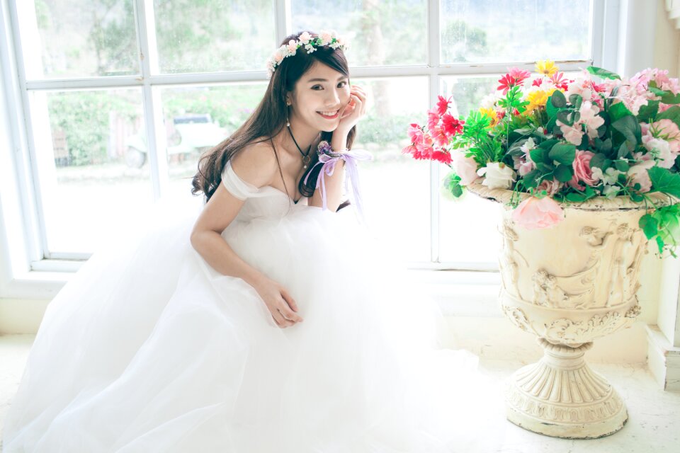 Wedding bride girl woman
