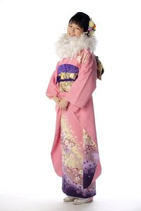 Woman girl kimono photo