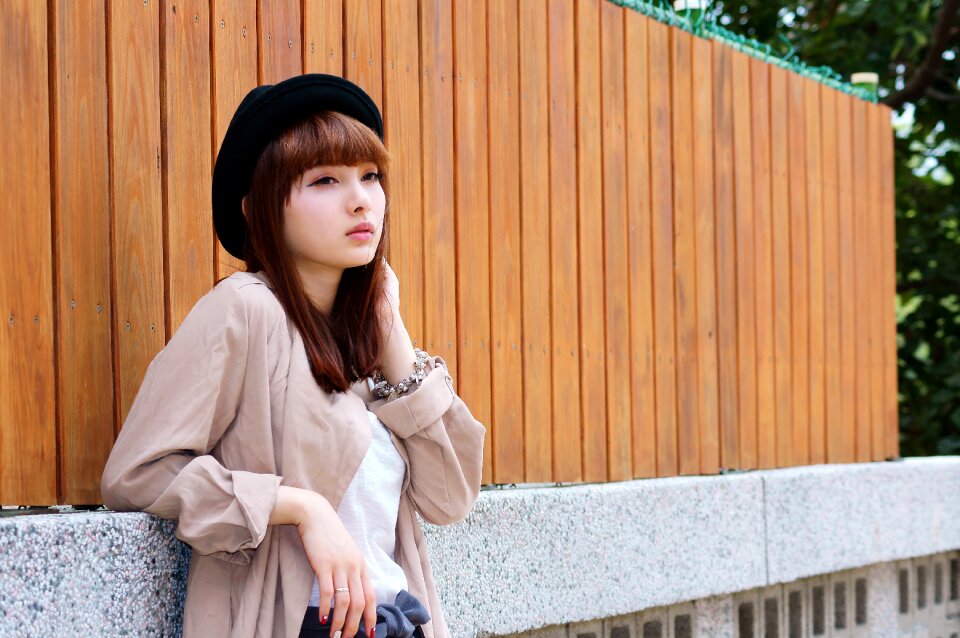 Woman girl portrait