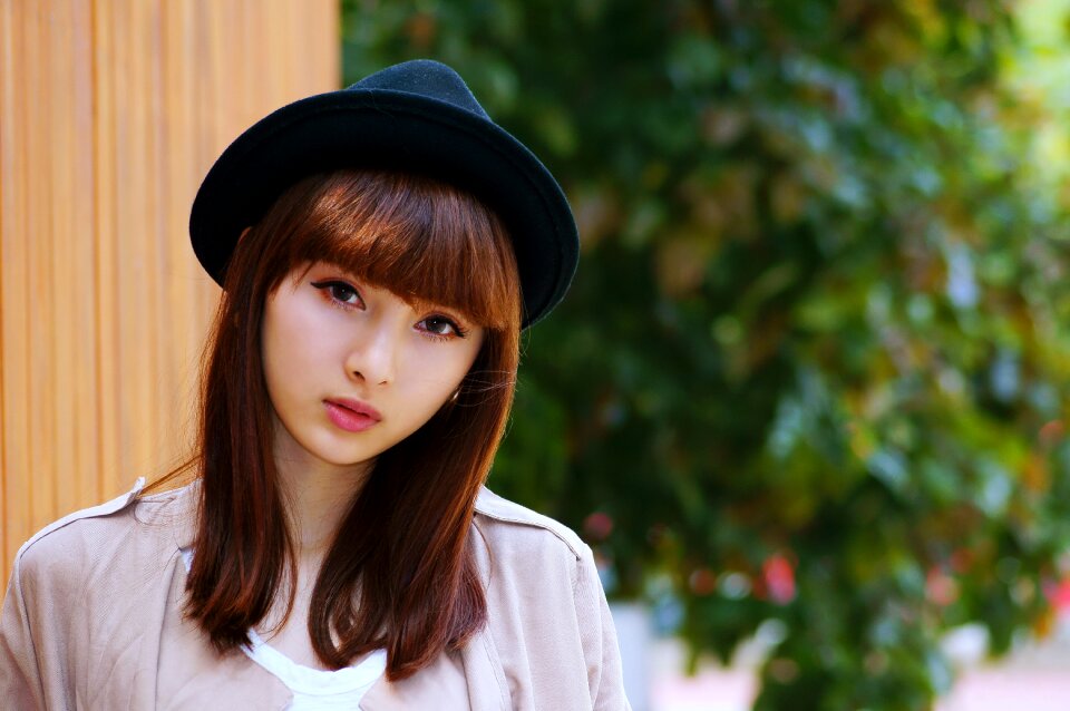 Woman girl portrait