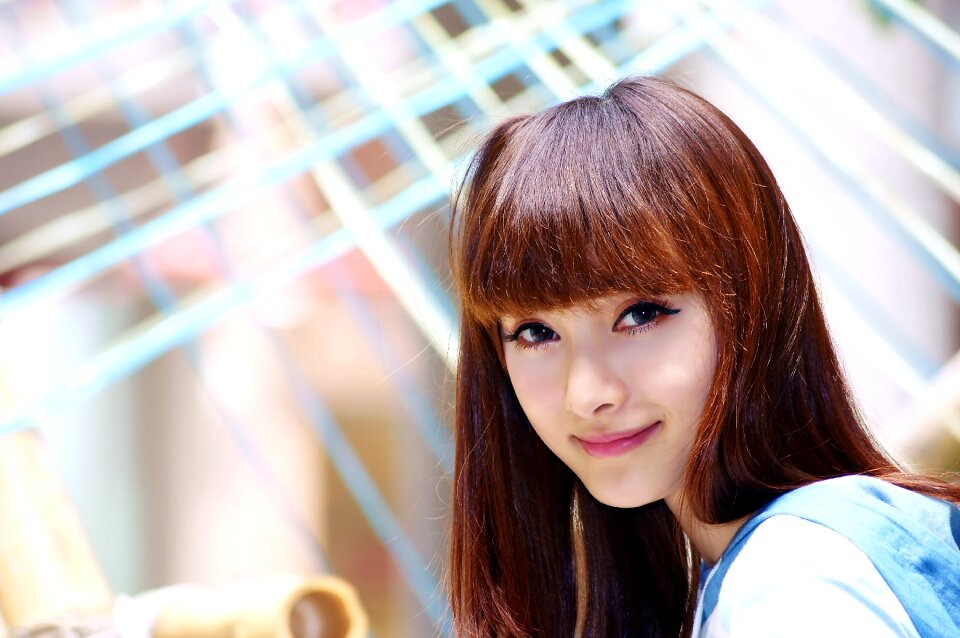 Woman girl portrait