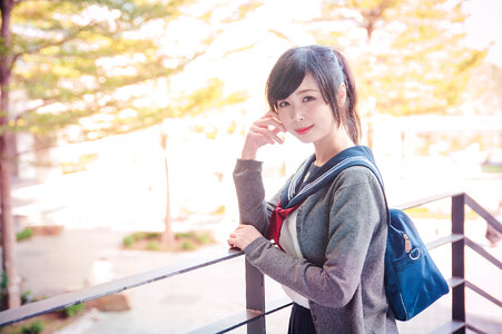 Female high school student