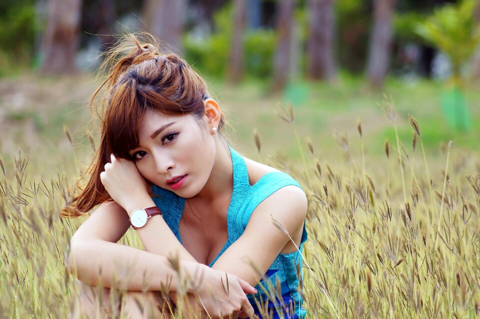 Woman girl portrait