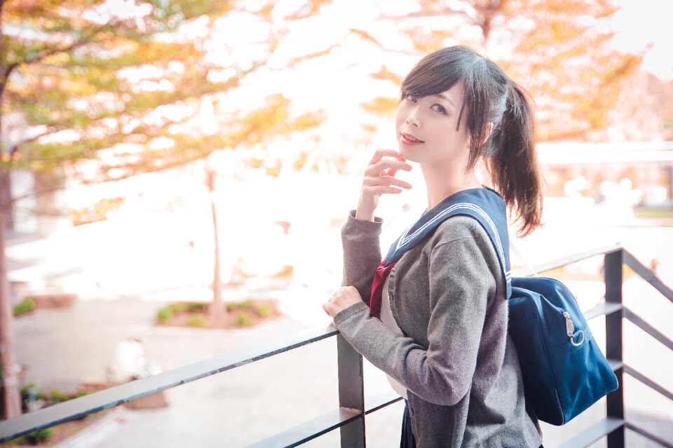 Female high school student