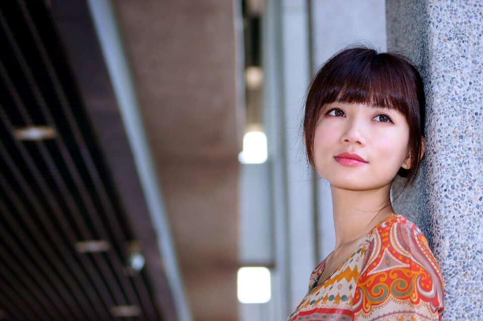 Woman girl portrait