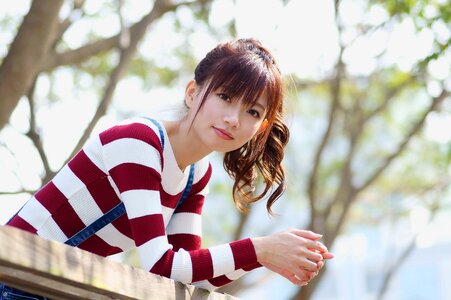 Woman girl portrait