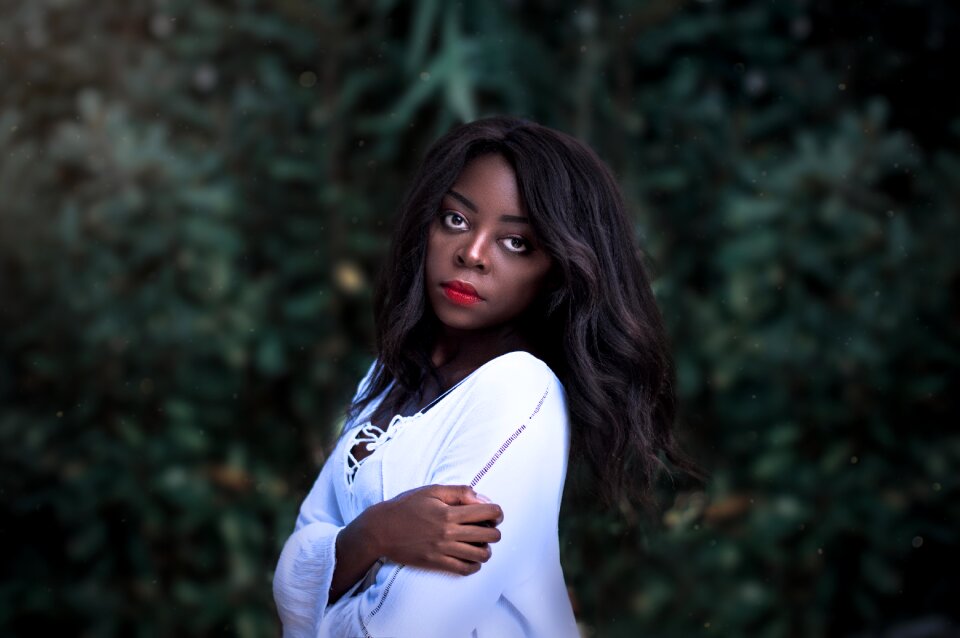 Woman girl portrait