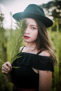 Woman girl portrait