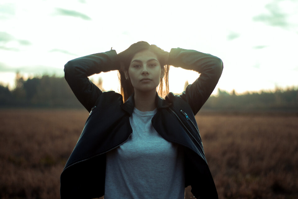 Woman girl portrait
