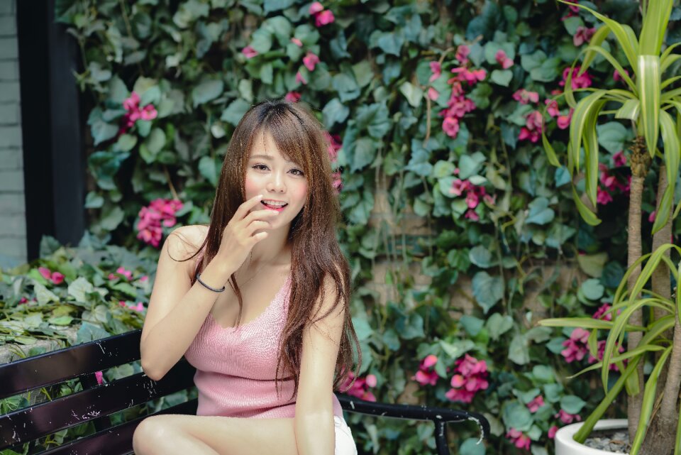 Woman girl portrait