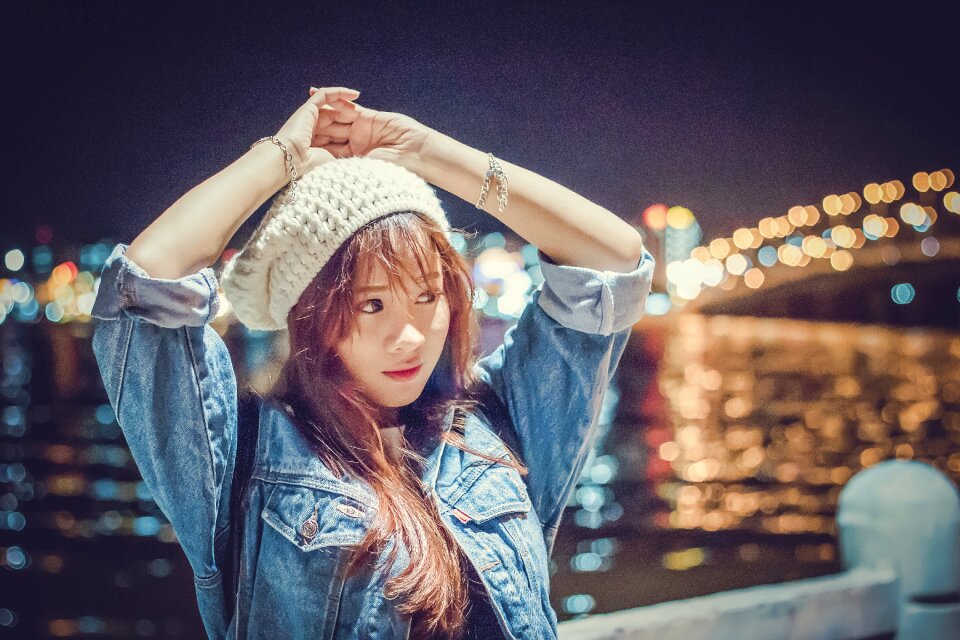 Woman girl portrait