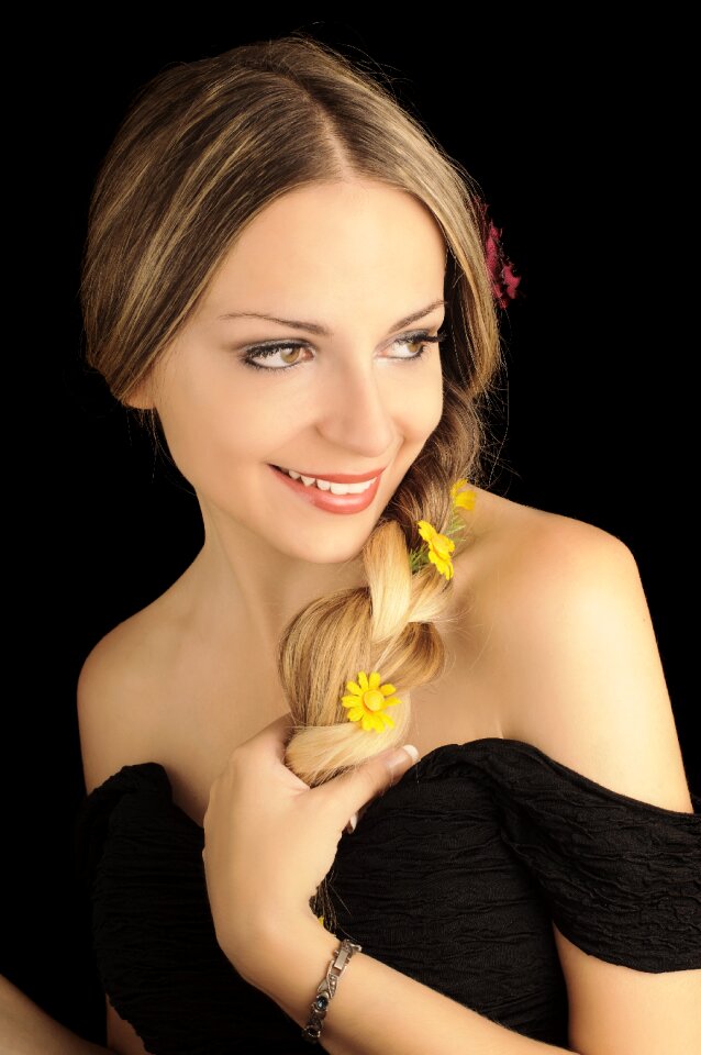 Woman girl portrait