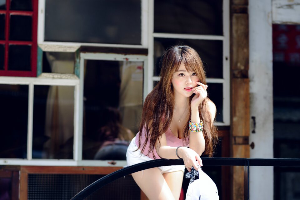 Woman girl portrait