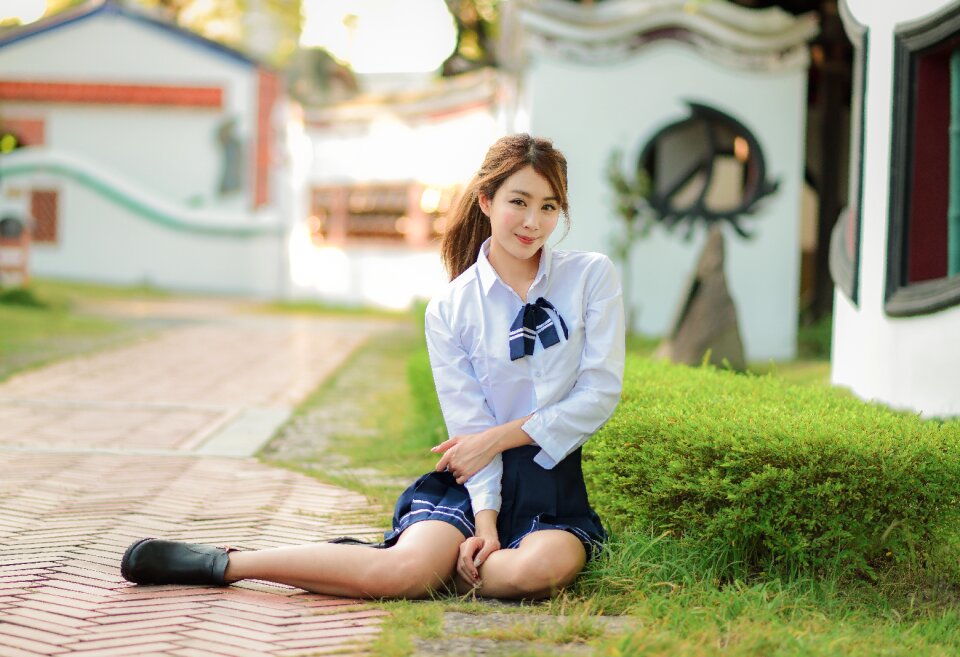 Female high school student