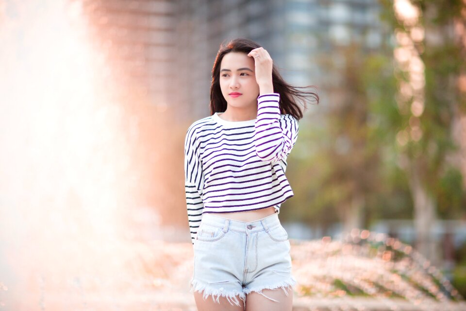 Woman girl portrait