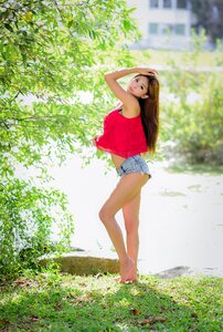 Woman girl portrait