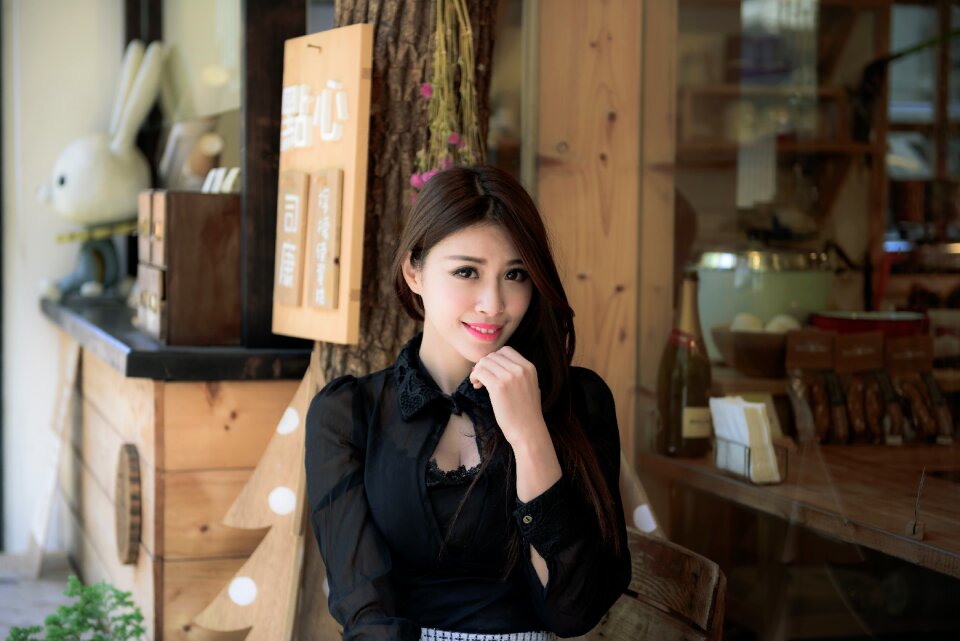 Woman girl portrait
