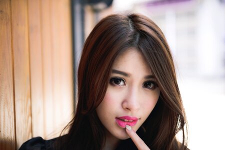 Woman girl portrait