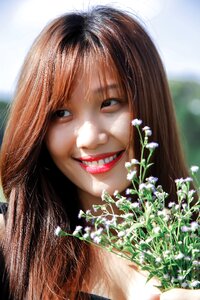 Woman girl portrait