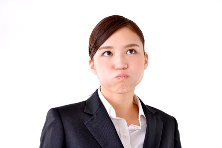 Business woman angry
