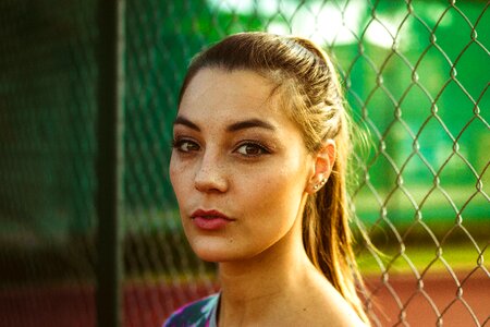 Woman girl portrait