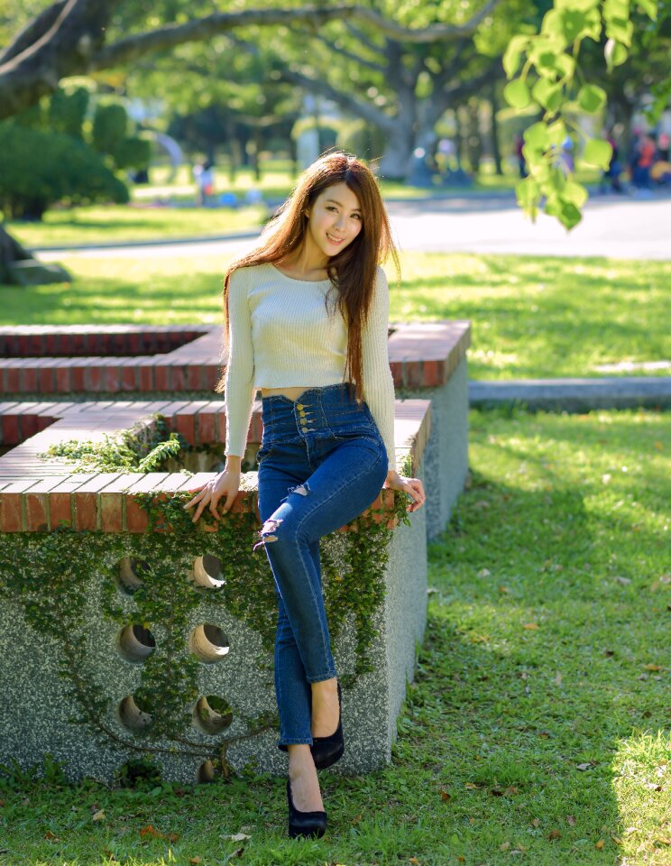 Woman girl portrait
