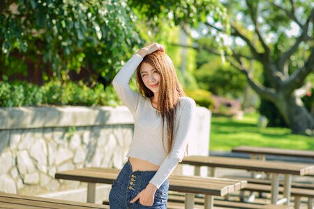 Woman girl portrait