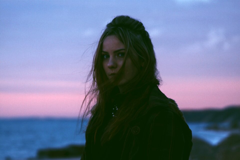 Woman girl portrait