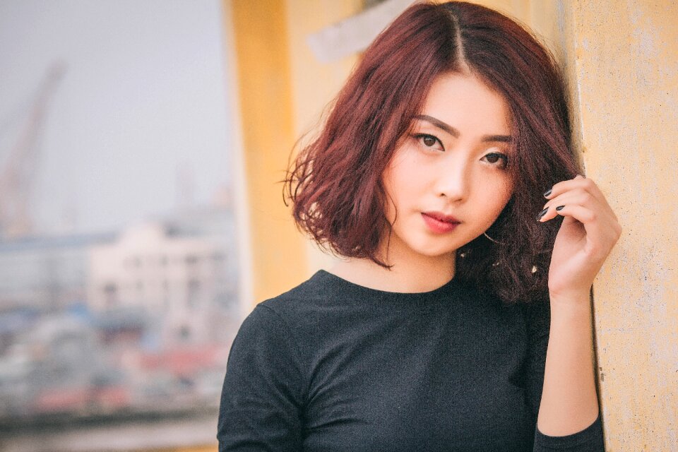 Woman girl portrait