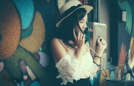 Woman girl portrait