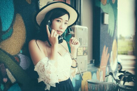 Woman girl portrait