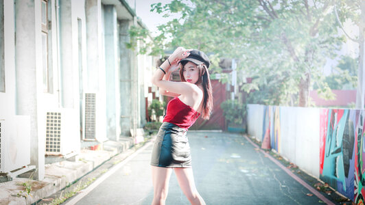 Woman girl portrait